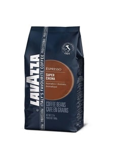 Lavazza Super Crema Whole Bean Coffee Blend Medium Espresso Roast